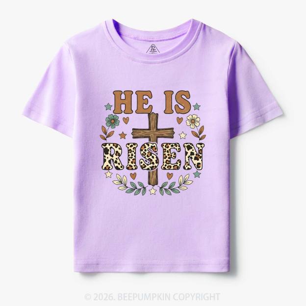 Wild Faith Leopard Cross Toddler&Kids Tees