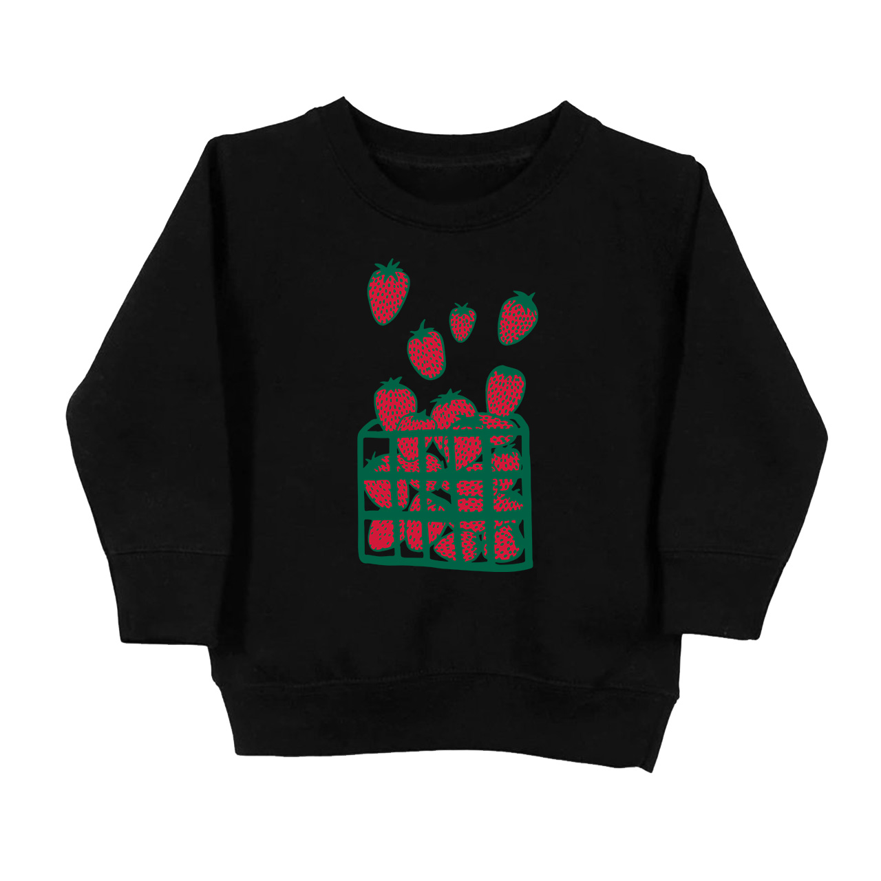 Strawberry Print Kids Sweatshirt
