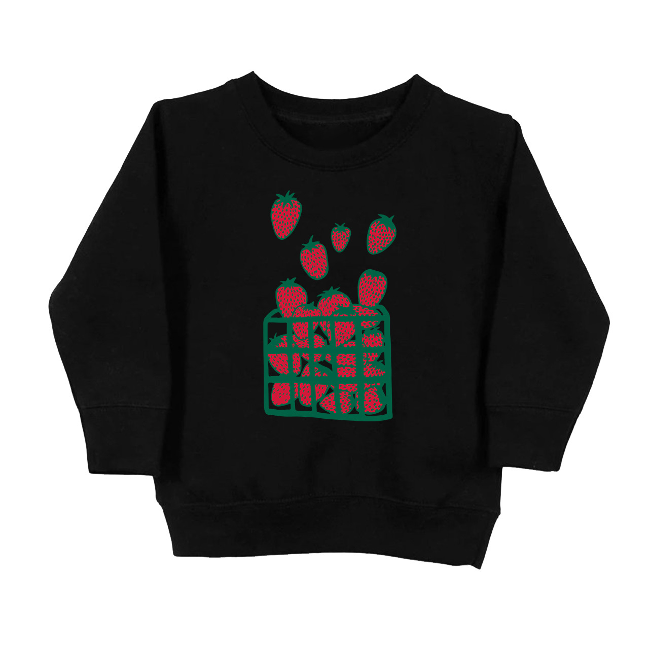 Strawberry Print Kids Sweatshirt