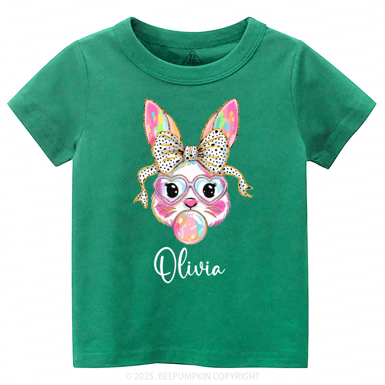 Personalized Easter Bunny Toddler&Kid's Tees Beepumpkin
