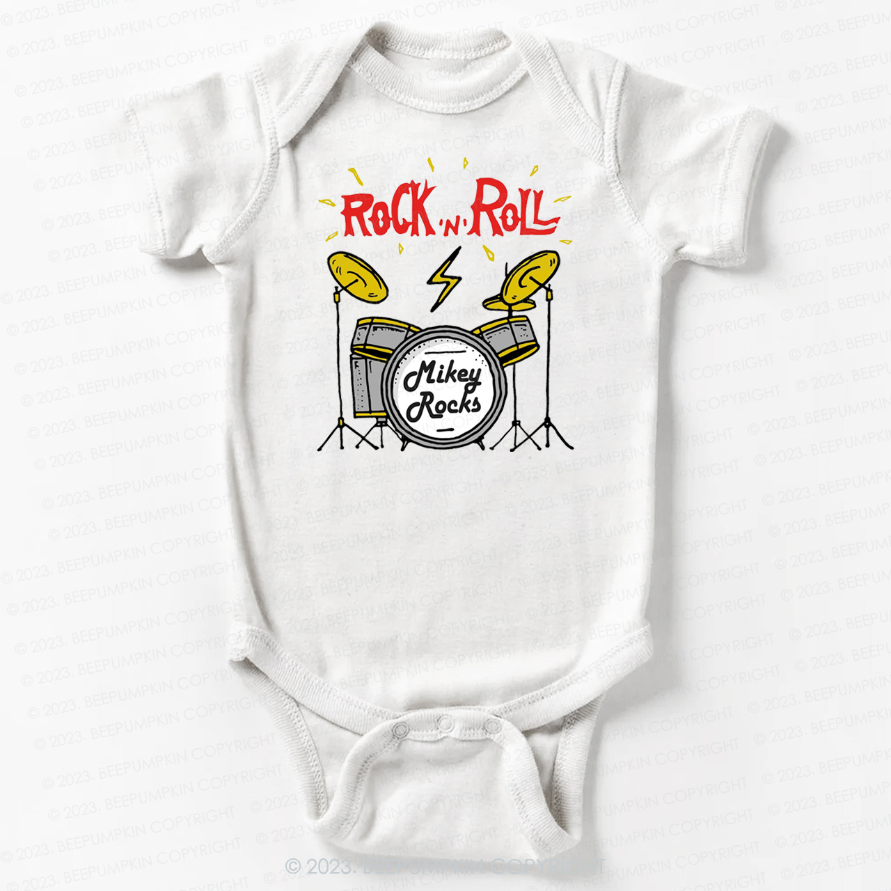 Rock 'n' Roll Future Music Rock Star Bodysuit For Baby