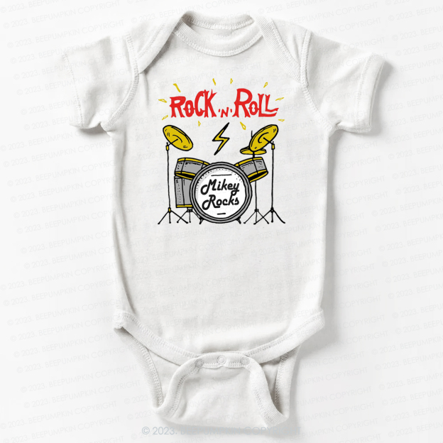 Rock 'n' Roll Future Music Rock Star Bodysuit For Baby
