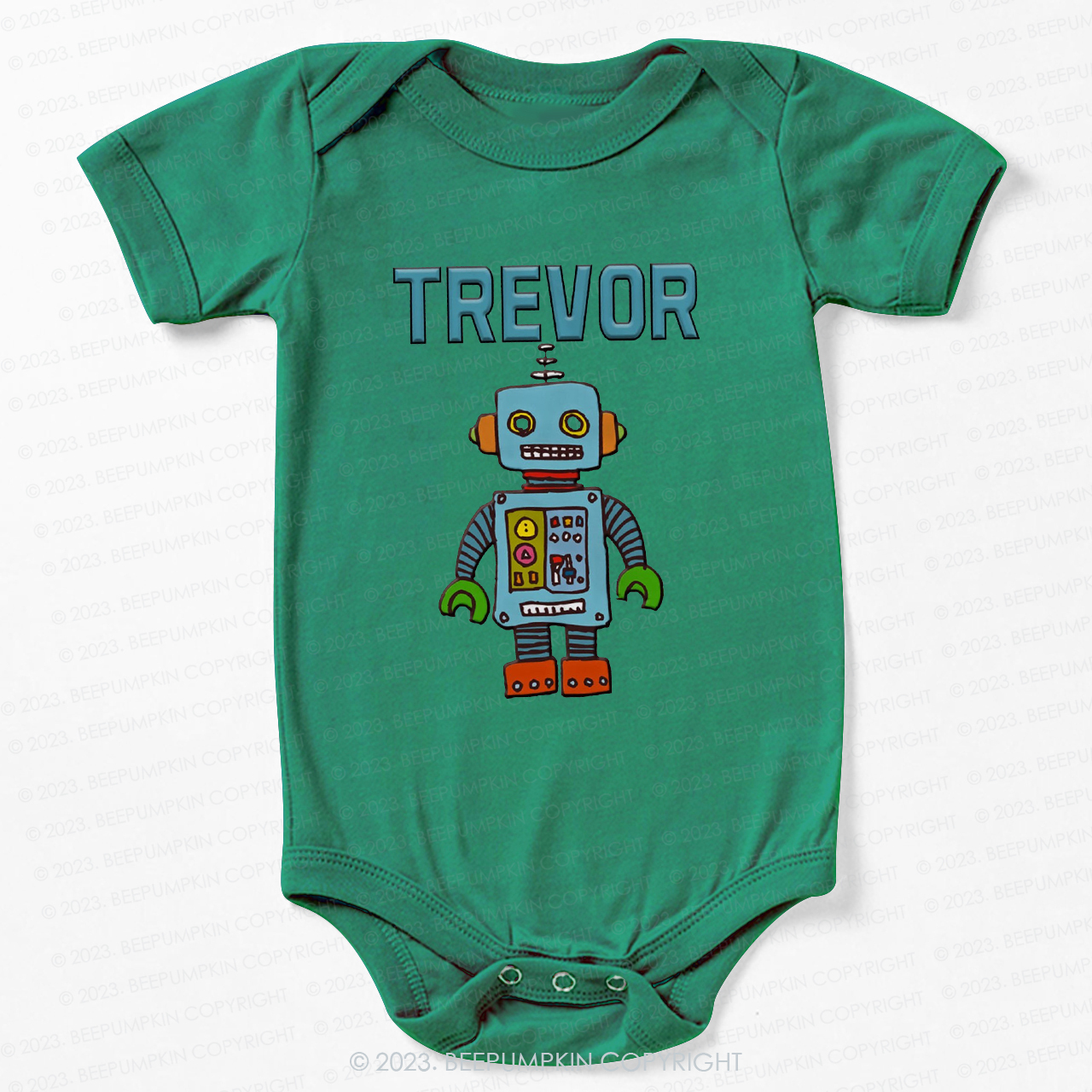 Personalized Robot Theme Bodysuit For Baby