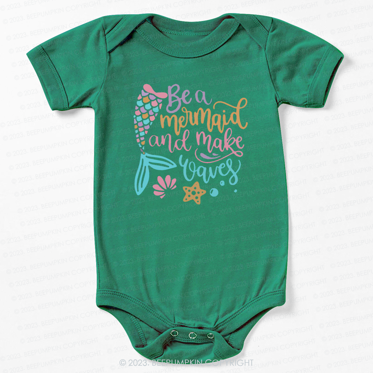 Be A Mermaid And Make Waves Bodysuit For Baby