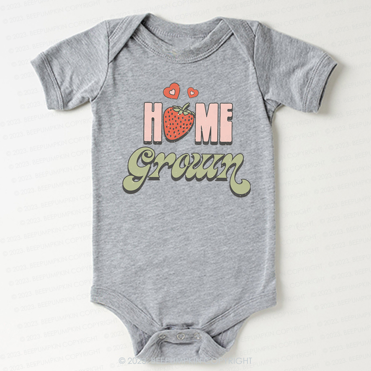 Vegan Natural Home Grown Bodysuit For Baby