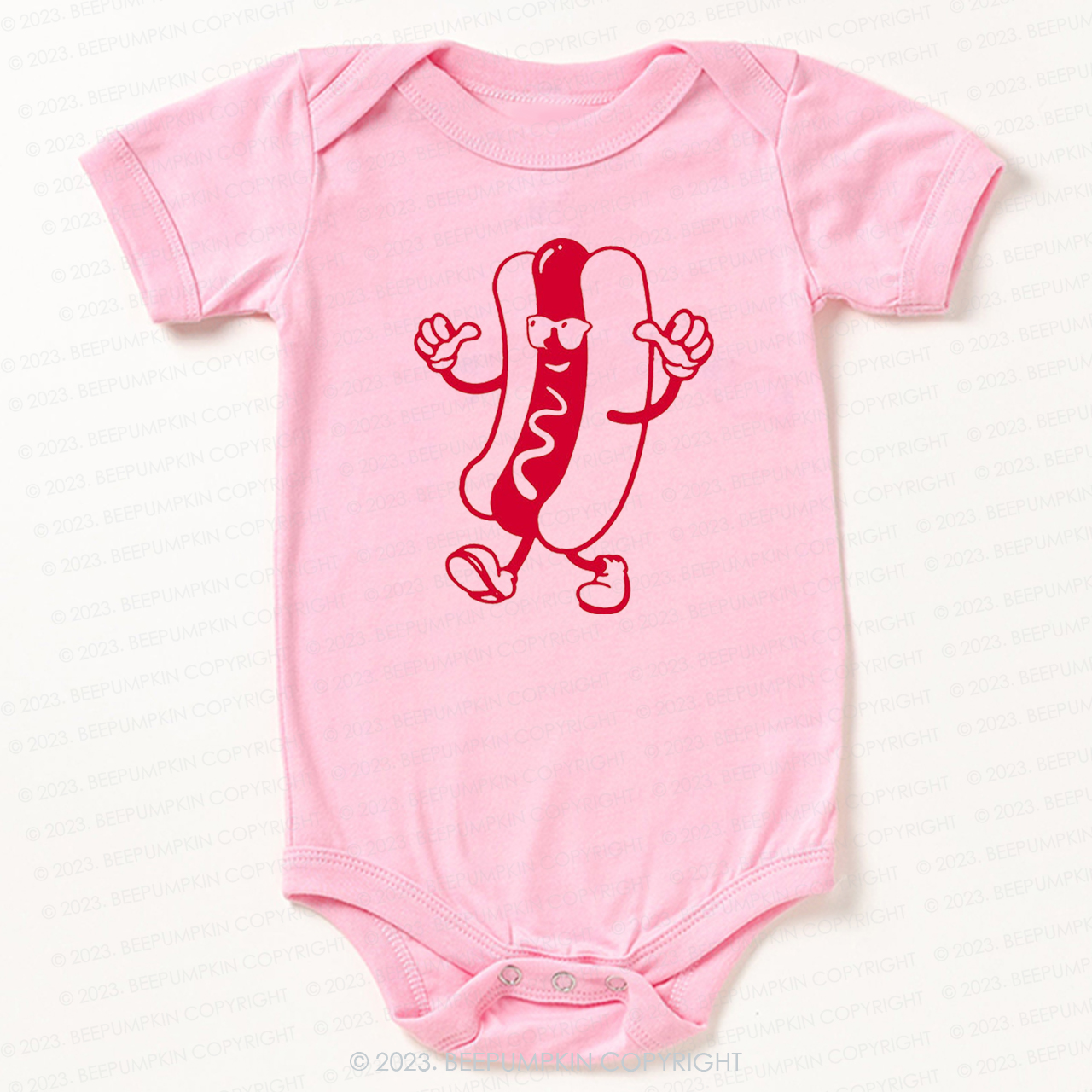 Cool Hot Dog Graphic Bodysuit For Baby