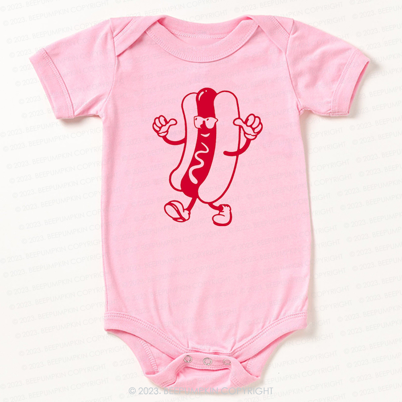 Cool Hot Dog Graphic Bodysuit For Baby