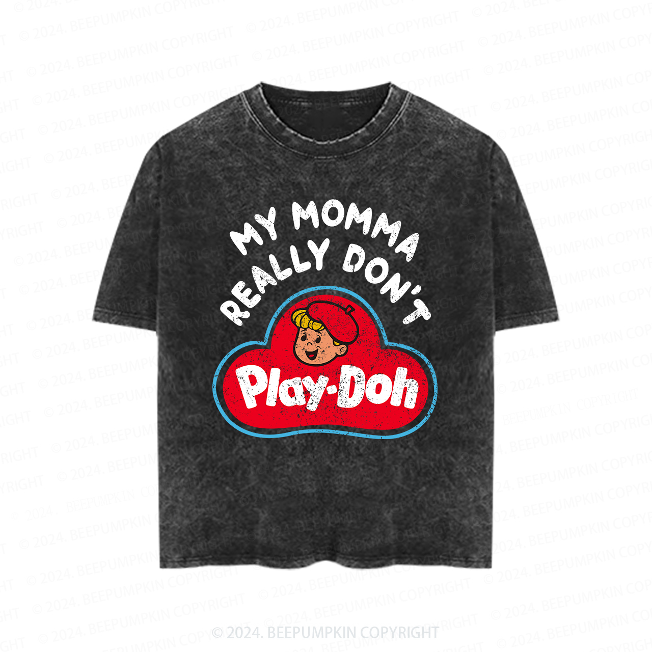 My Momma Really Don't Play-Doh Toddler&Kids Washed Tees
