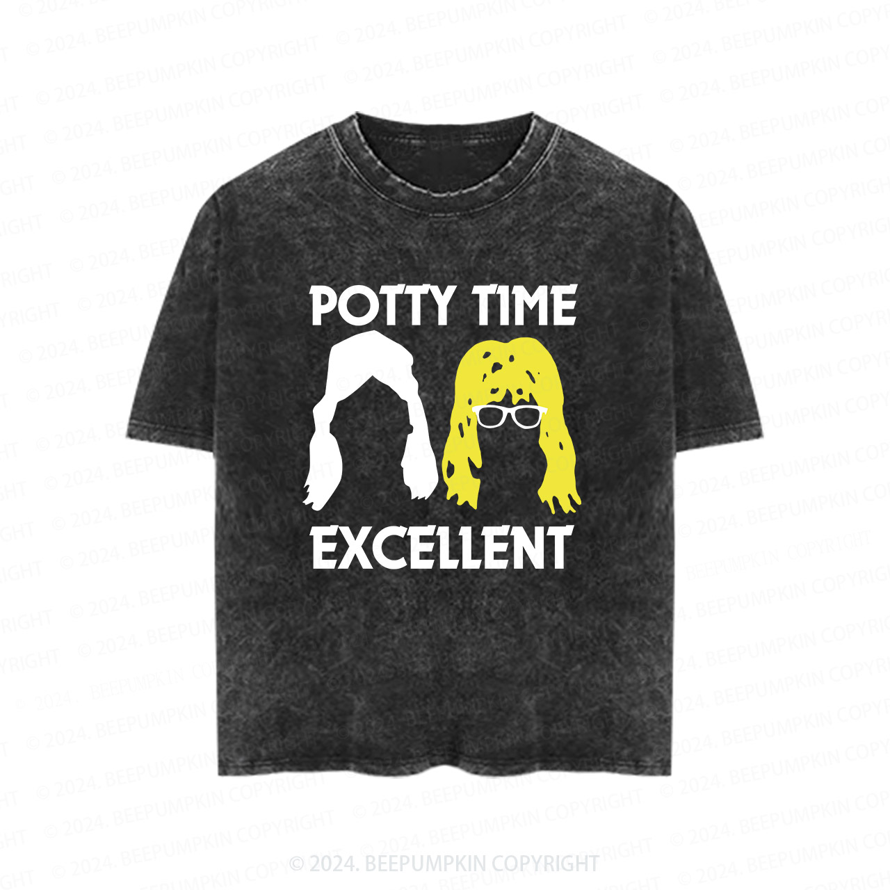 Potty Time Excellent Funny Toddler&Kids Washed Tees