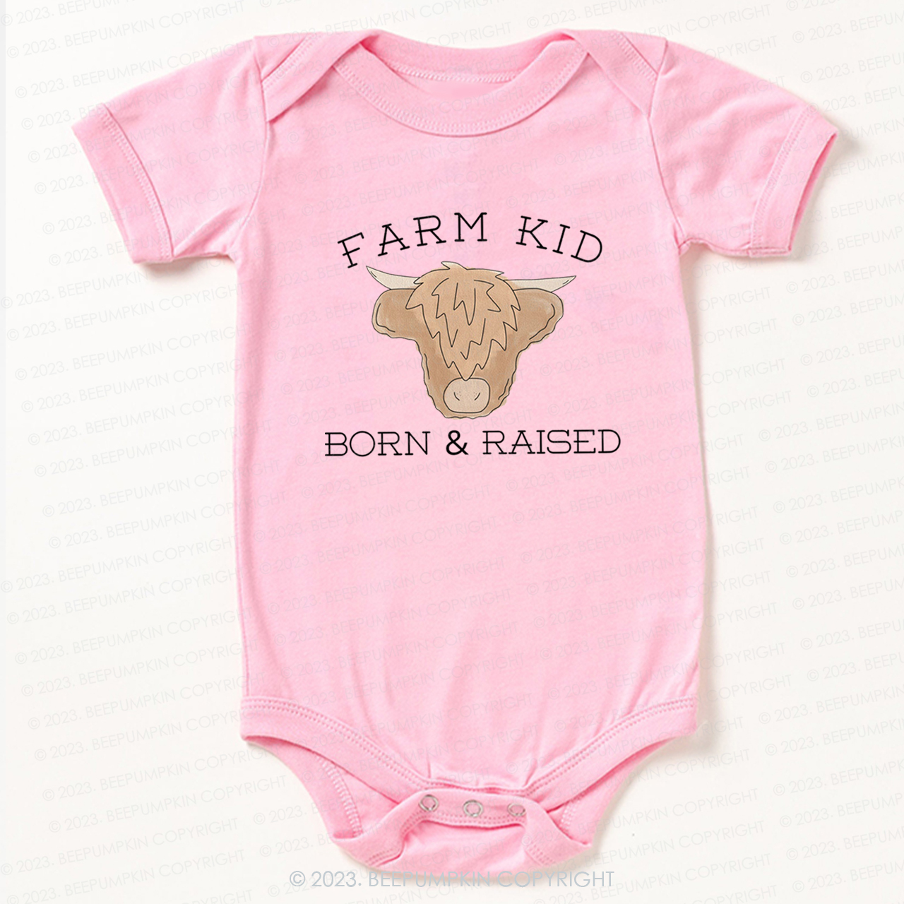 Farm Kid Born And Raised Bodysuit For Baby