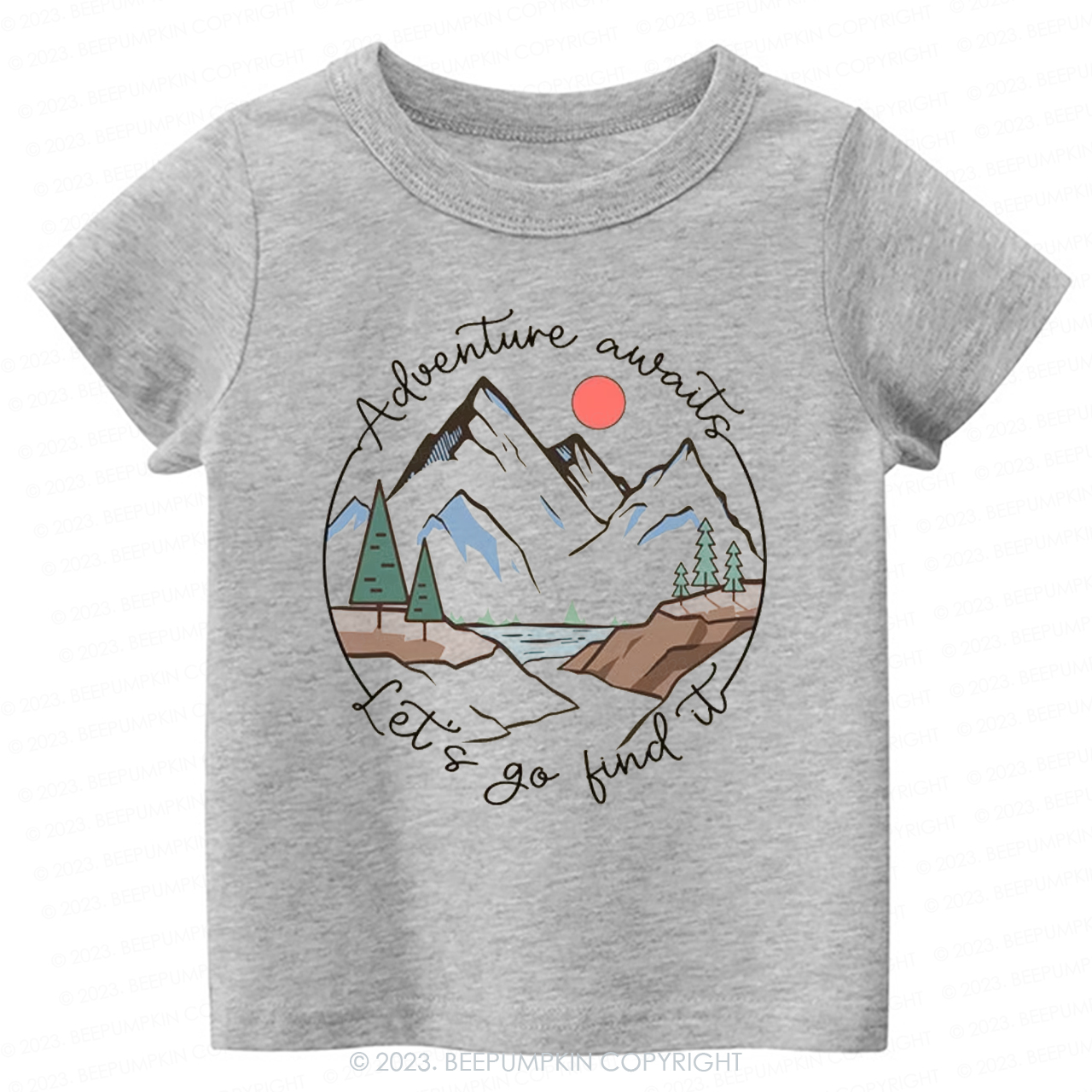 Adventure Awaits Let's Go Find It Kids Shirt