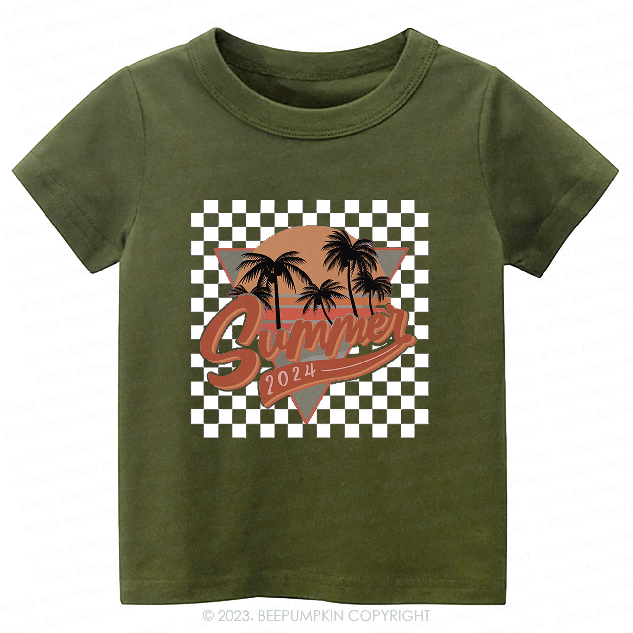 Retro Summer 2024 Natural Kids Shirt