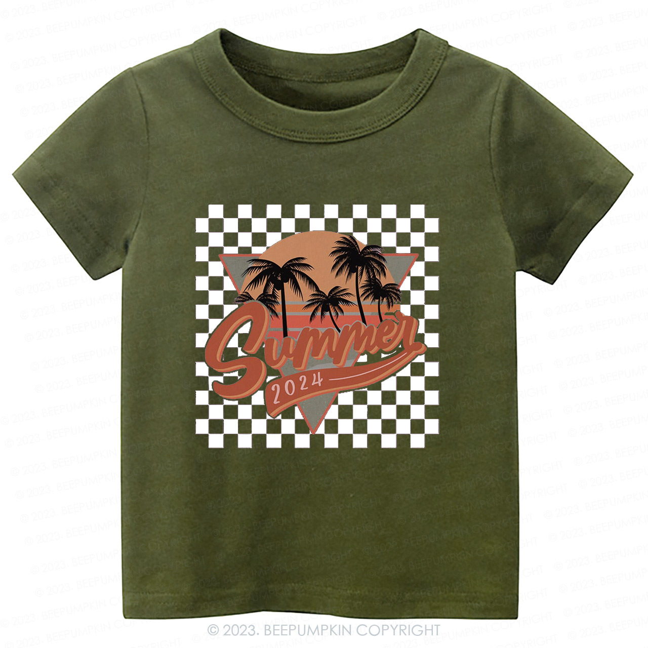 Retro Summer 2024 Natural Kids Shirt