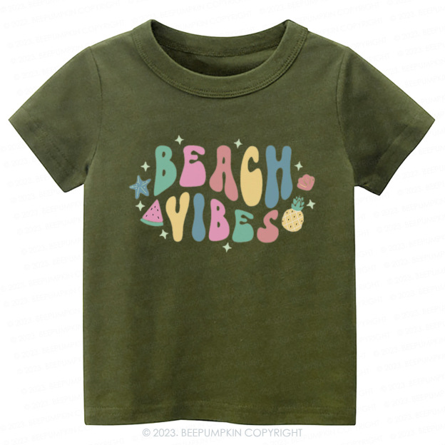 Retro Summer Beach Vibes Kids Shirt