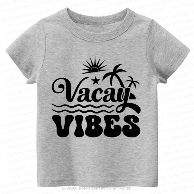 Summer Vacation Vacay Vibes Kids Shirt