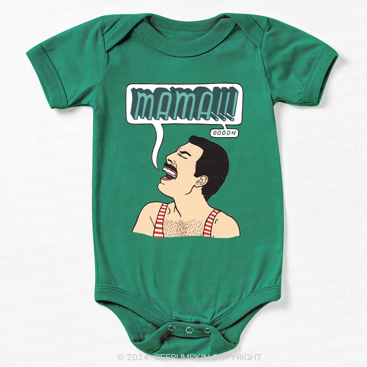 Funny Crazy Man Bodysuit For Baby 8