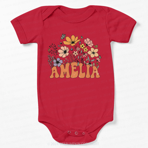 Personalized Girl Bodysuit For Baby 