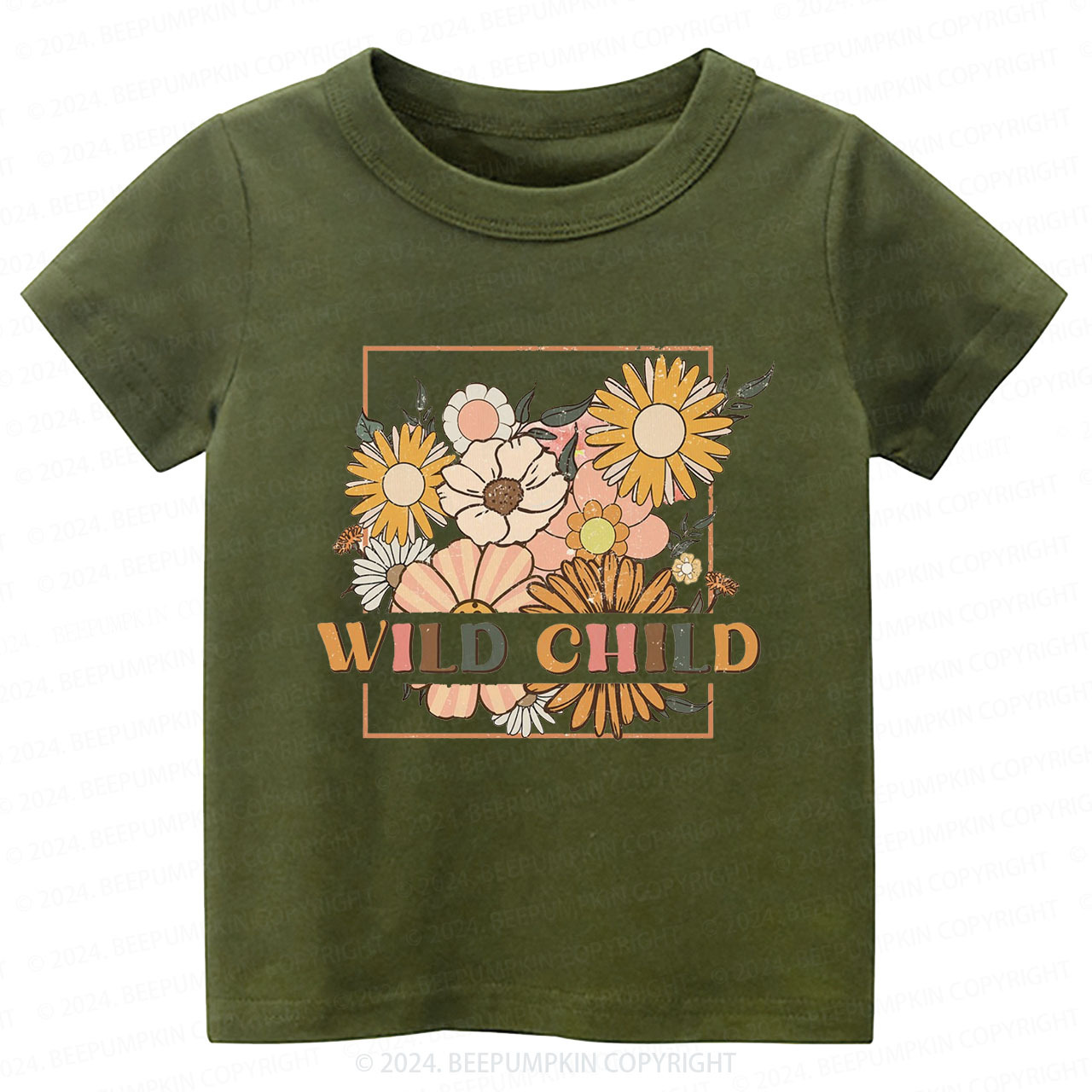 Retro Wild Child Toddler&Kids Tees 