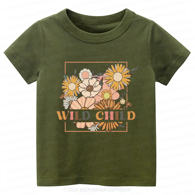 Retro Wild Child Toddler&Kids Tees 