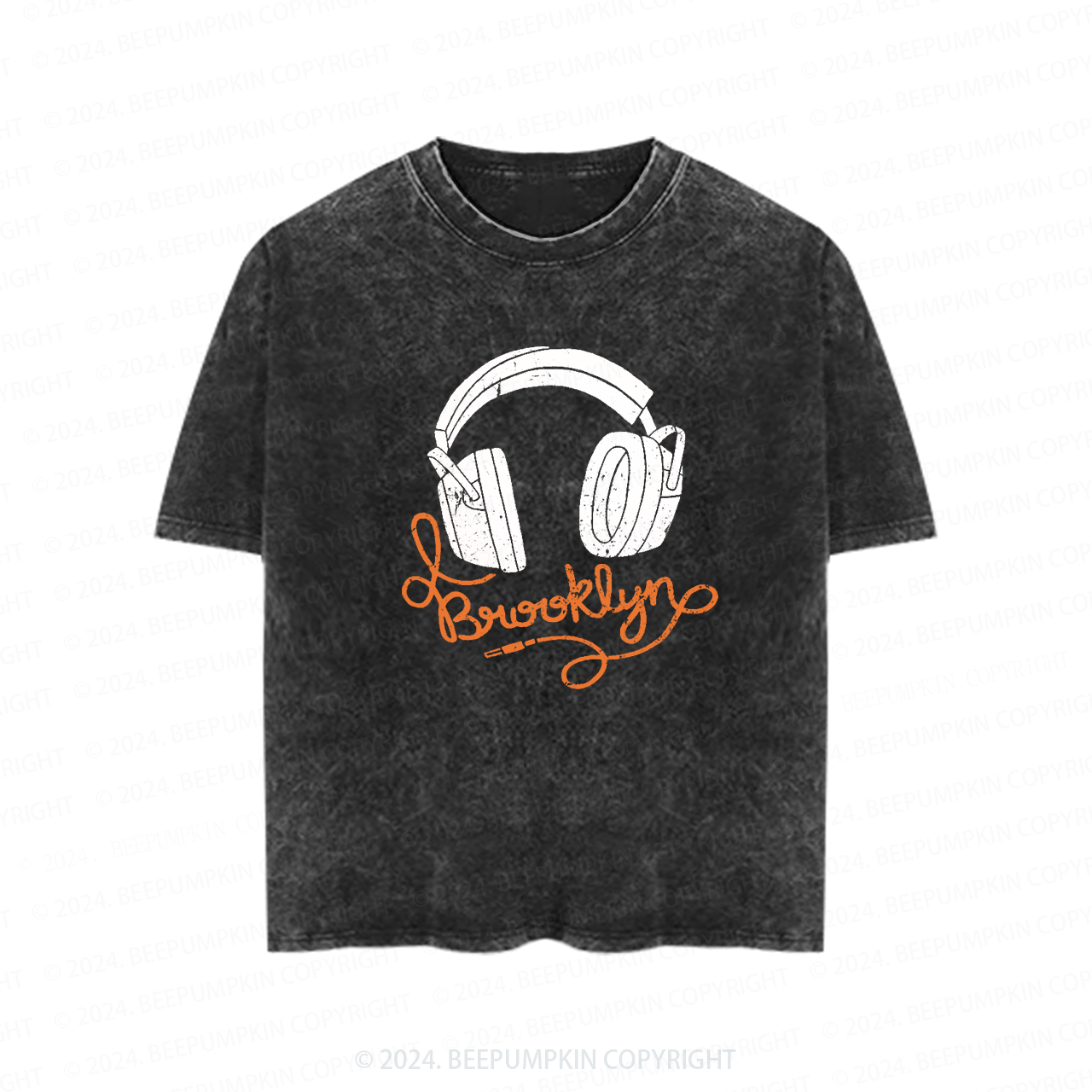 Headphone Cable Brooklyn Toddler&Kids Washed Tees          