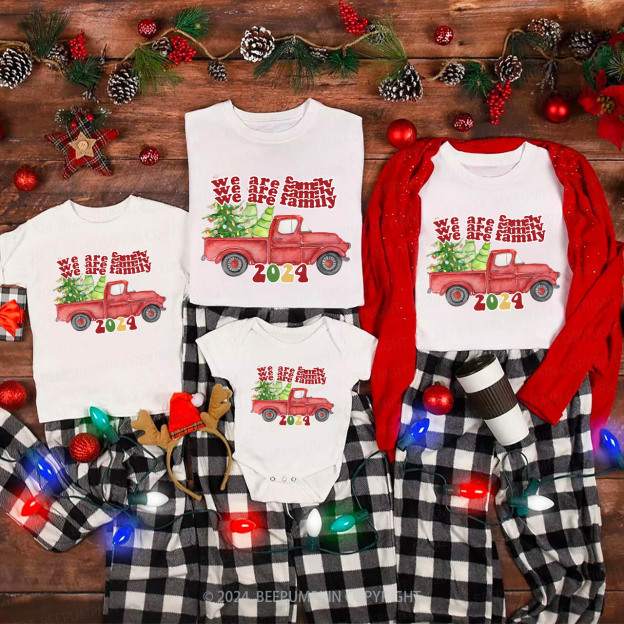 We Are Family 2024 Christmas Matching Shirts Beepumpkin