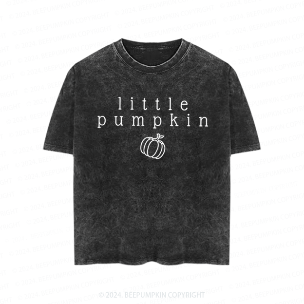 Little Pumpkin Toddler&Kids Washed Tees          