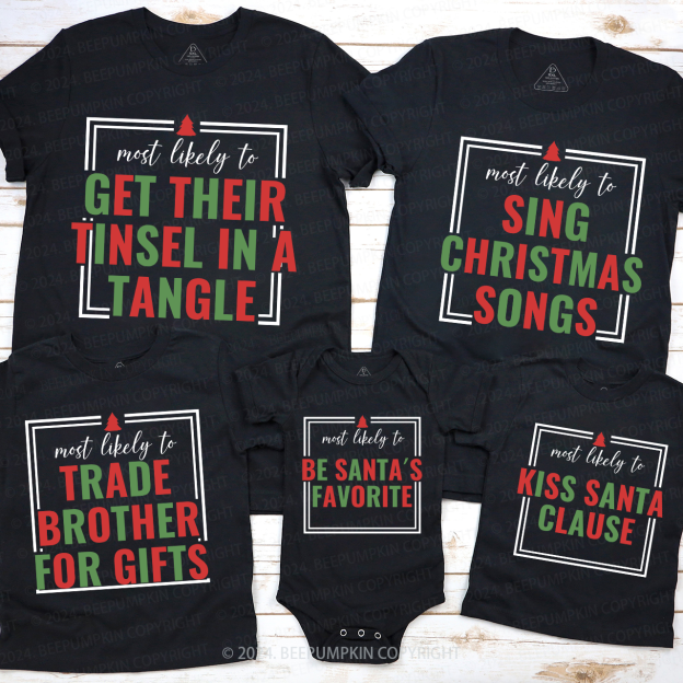 Matching Group Shirt Most Likely To