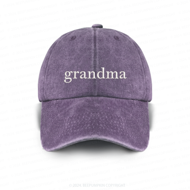 Personalized Adult Washed Embroidered Baseball Cap With Date