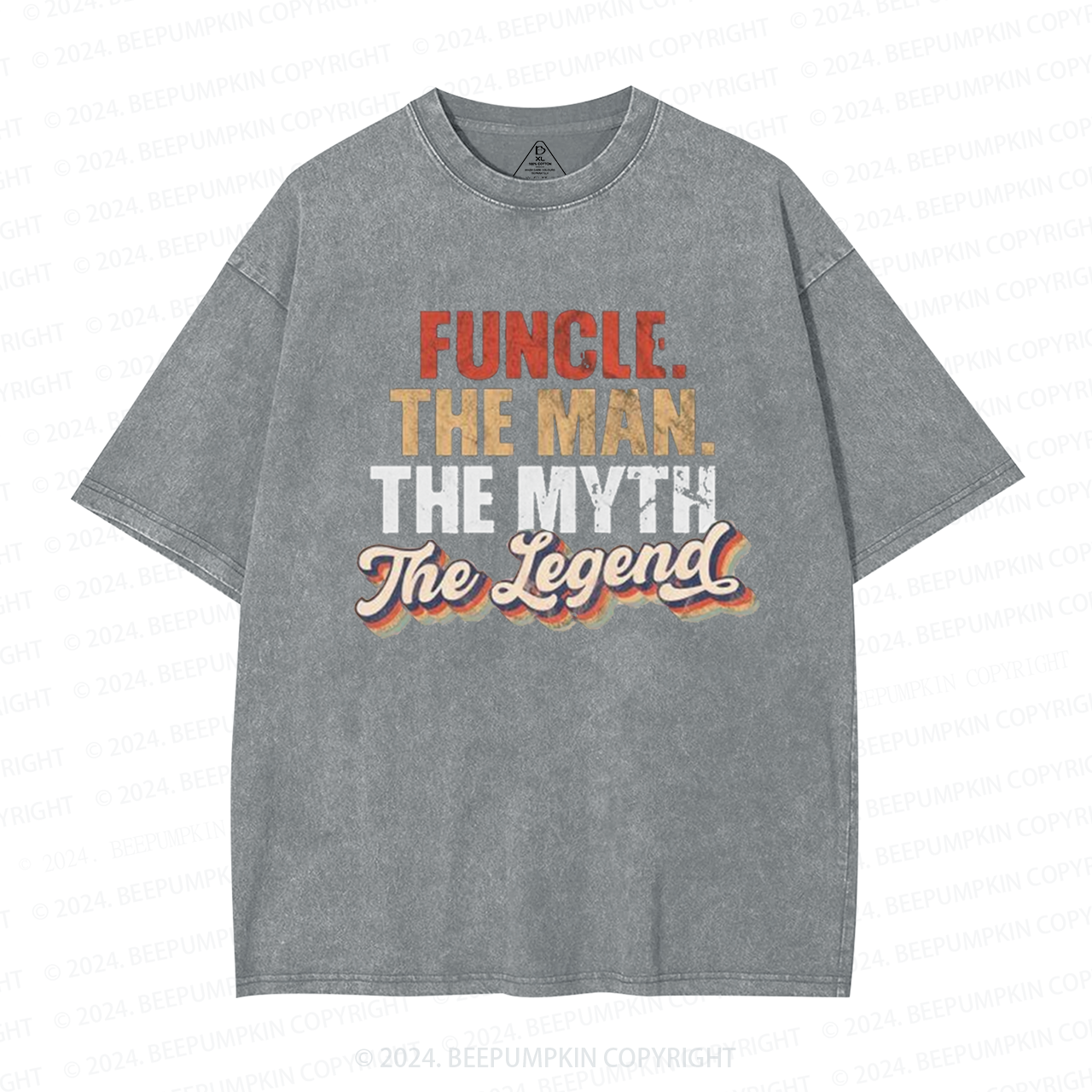 The Man The Myth The Legend Uncle Washed T-Shirts 
