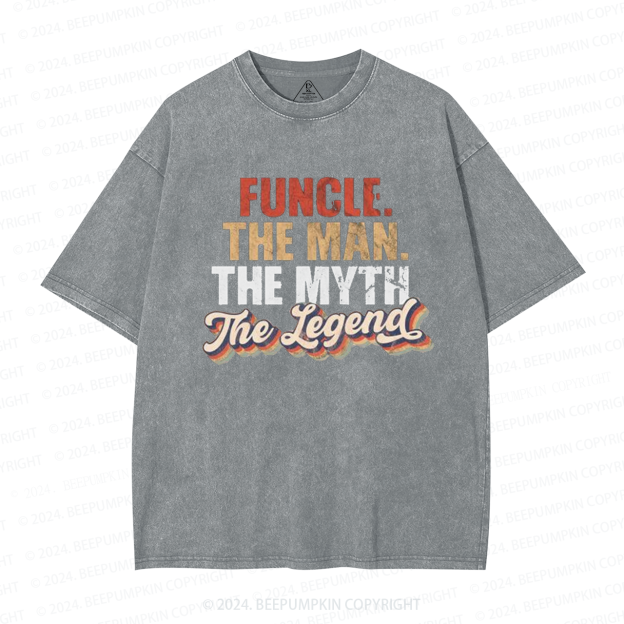 The Man The Myth The Legend Uncle Washed T-Shirts 