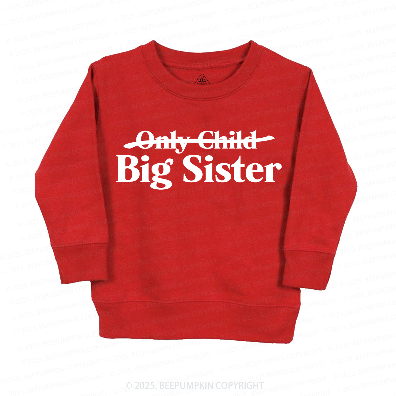 Only Child Big Sister Sweatshirt For Kids