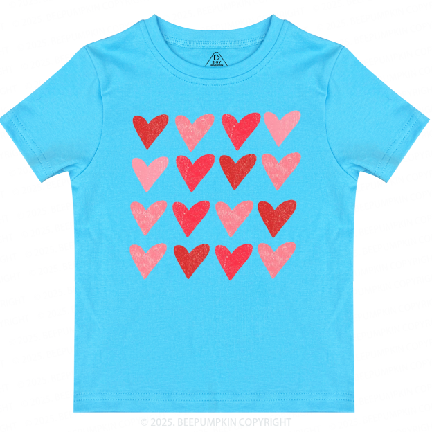 Heart Valentine's Day Toddler&Kid's Tees Beepumpkin