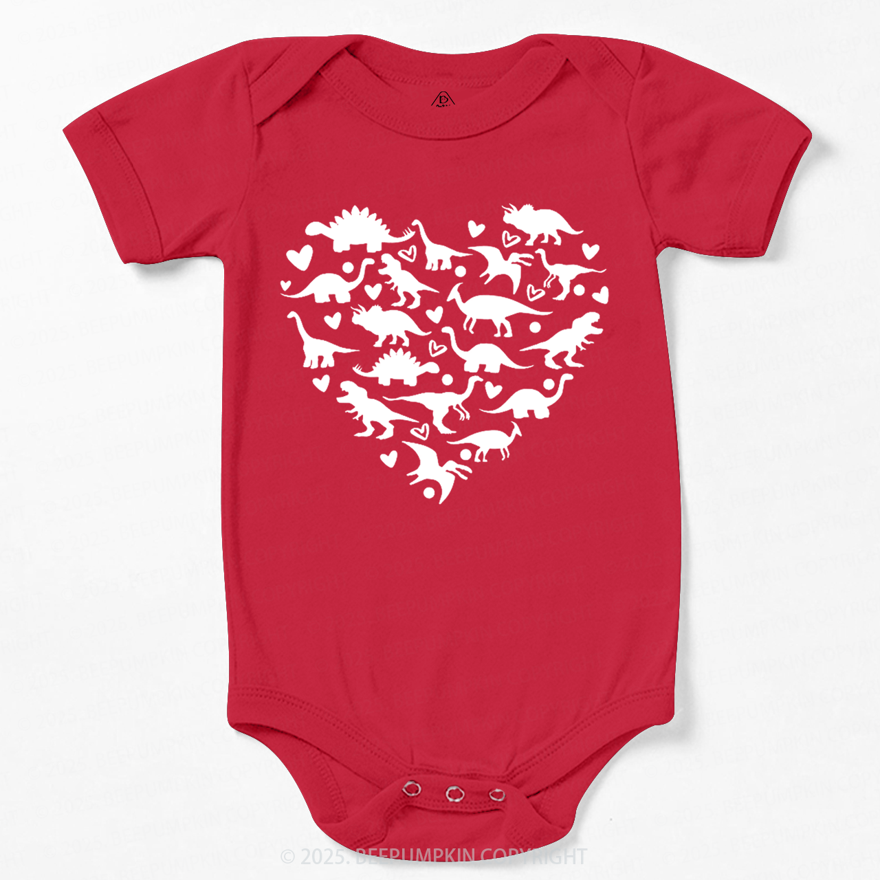 Dinosaur Valentine's Day Bodysuit Beepumpkin