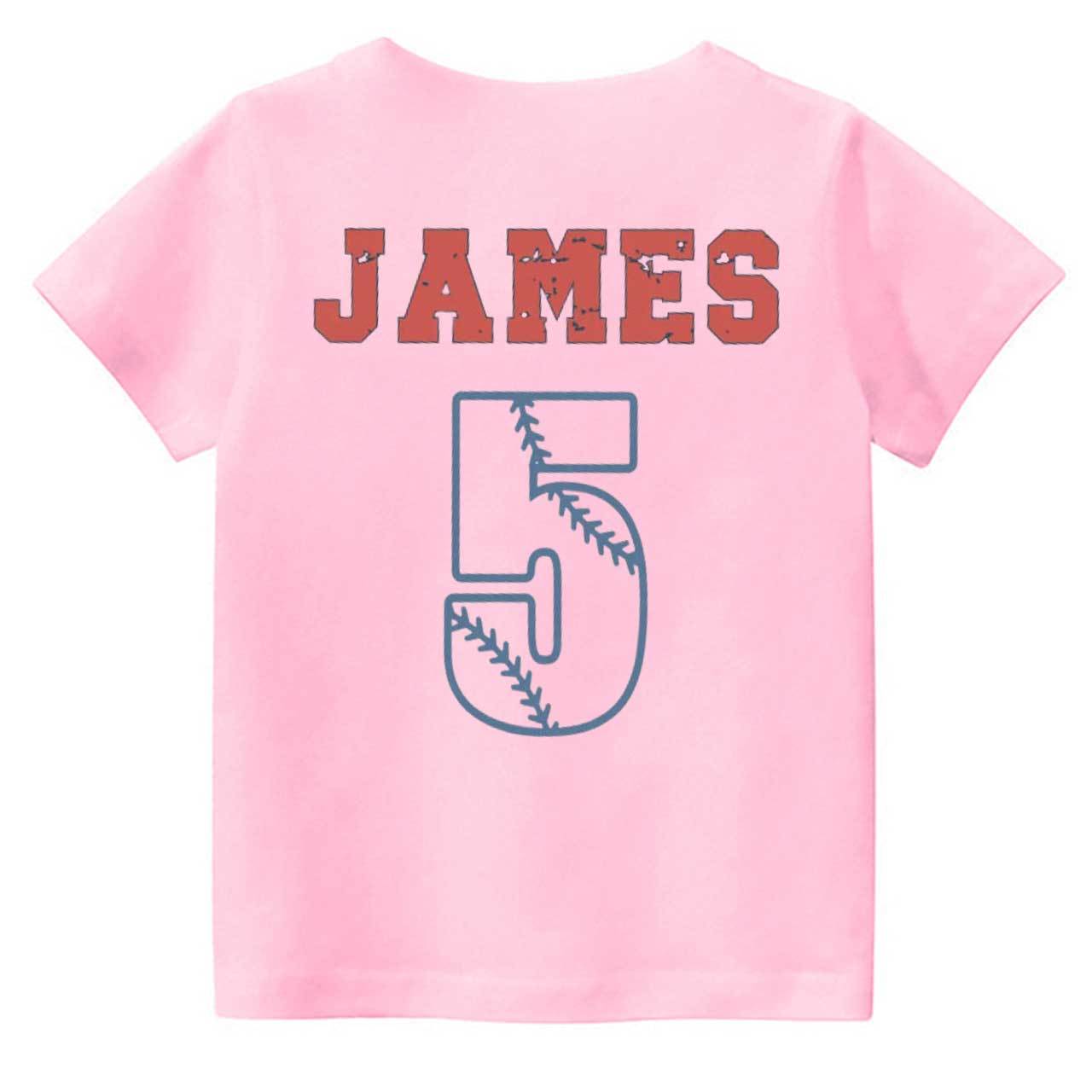 Personalized Snack Muncher Baseball Toddler&Kid's Tees Beepumpkin