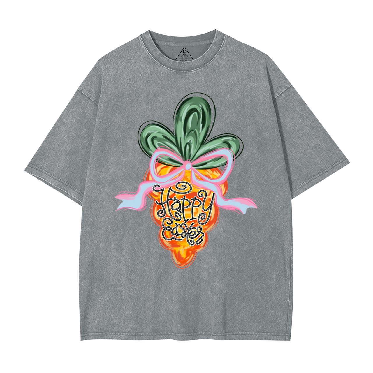 Happy Easter Carrot Mama Washed T-Shirts