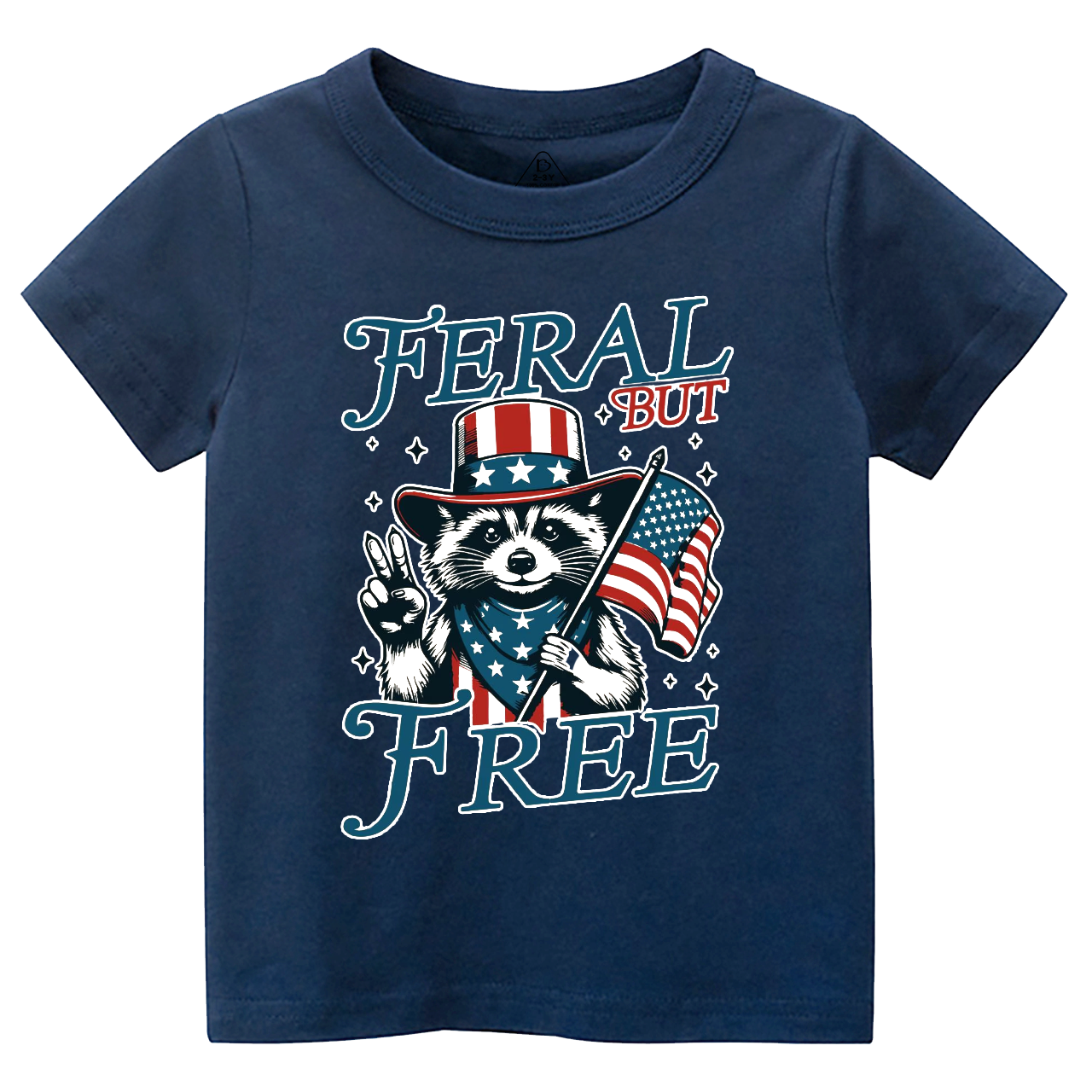 Feral But Free Fourth Of July Toddler&Kid's Tees Beepumpkin