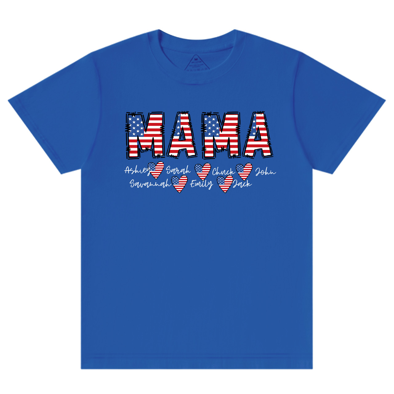 Personalized Name Independence Day Mama T-Shirts