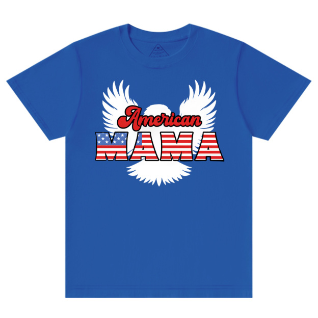Patriotic Eagle Graphic Mama T-Shirts