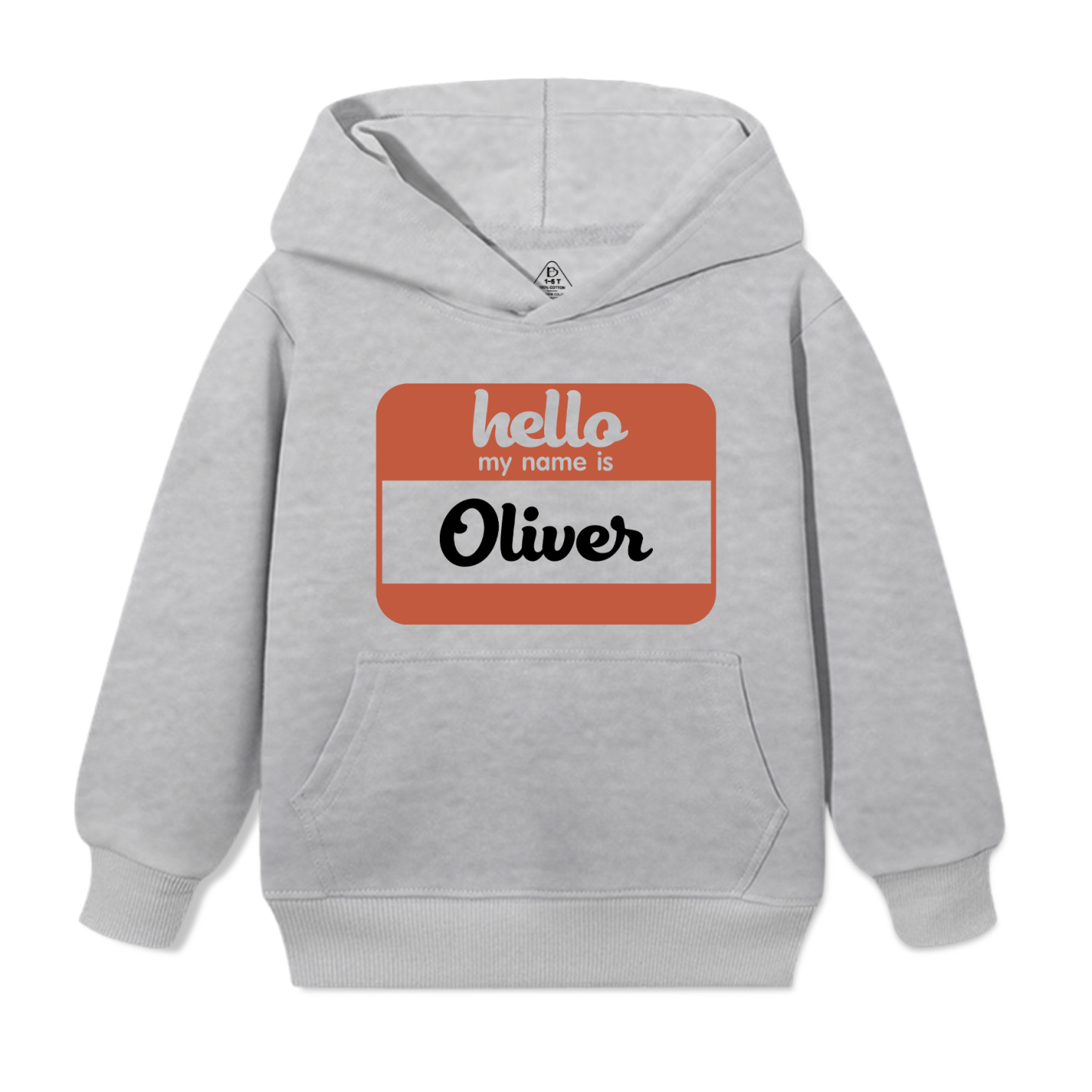 Hello My Name Is Personalized Kid's Hoodies Beepumpkin