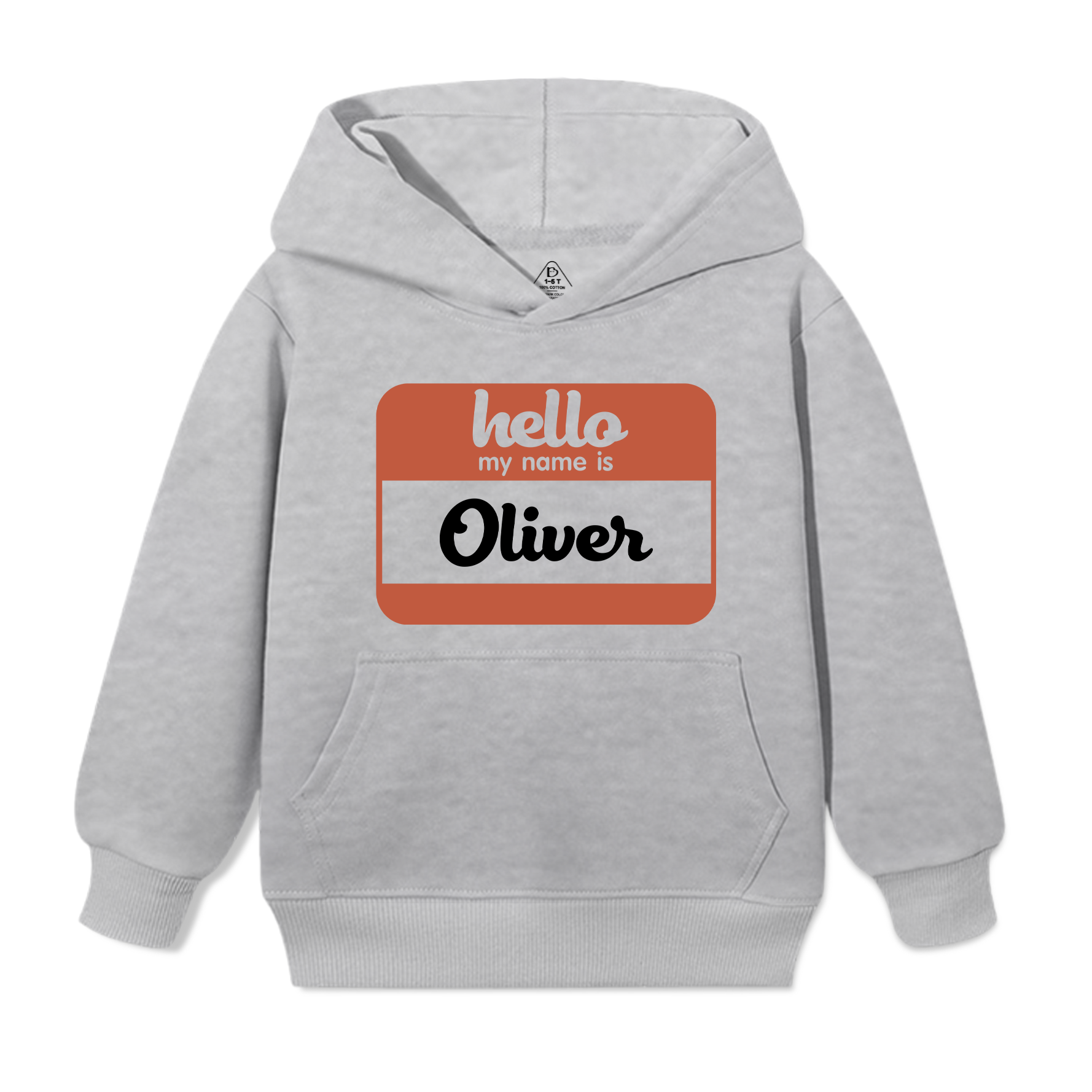 Hello My Name Is Personalized Kid's Hoodies Beepumpkin