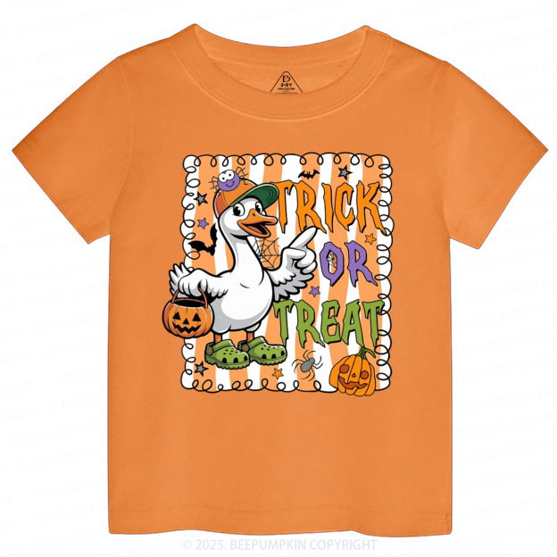 Halloween Goose Trick Or Treat Toddler&Kid's Tees Beepumpkin 