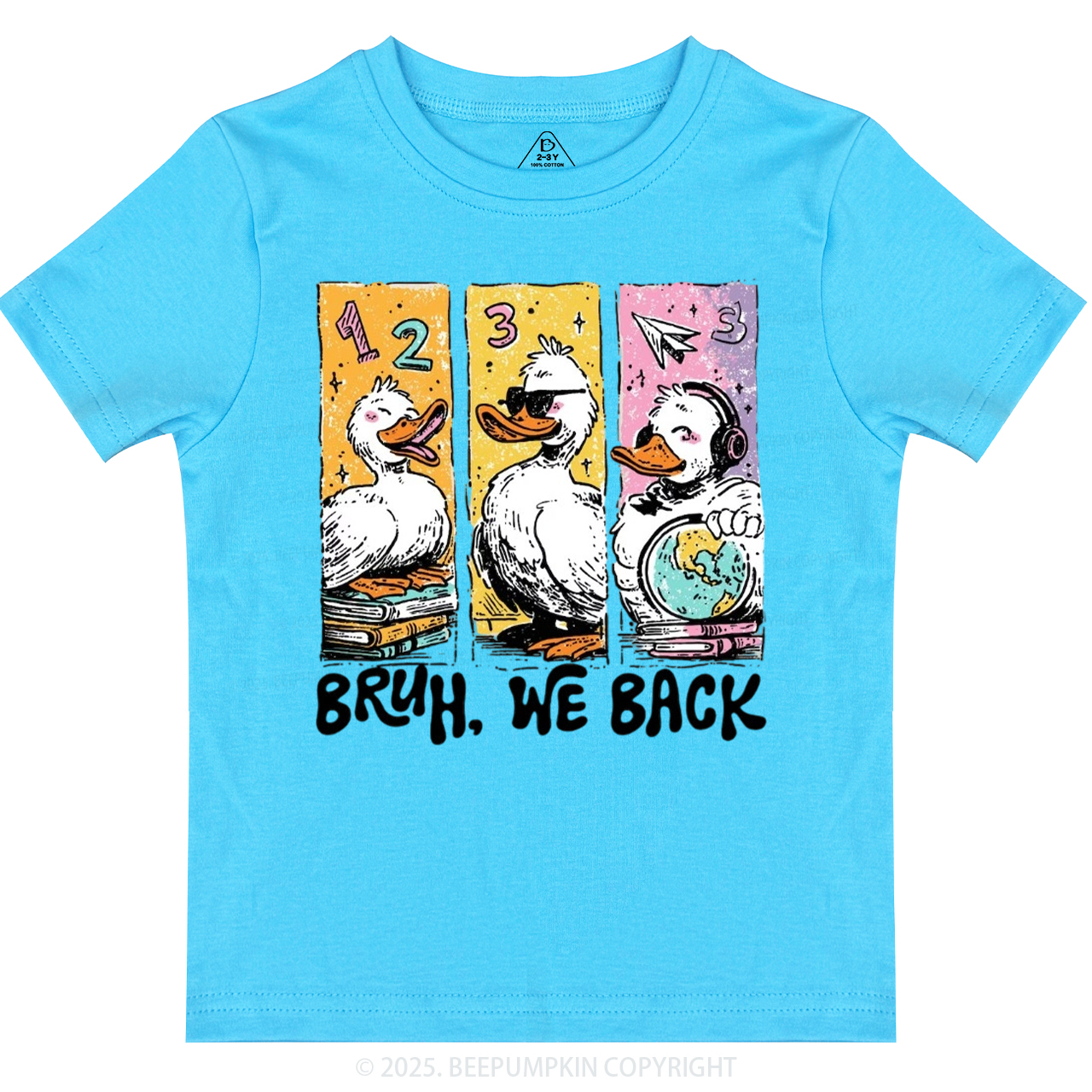 Bruh, We Back Kindergarten Toddler&Kid's Tees Beepumpkin