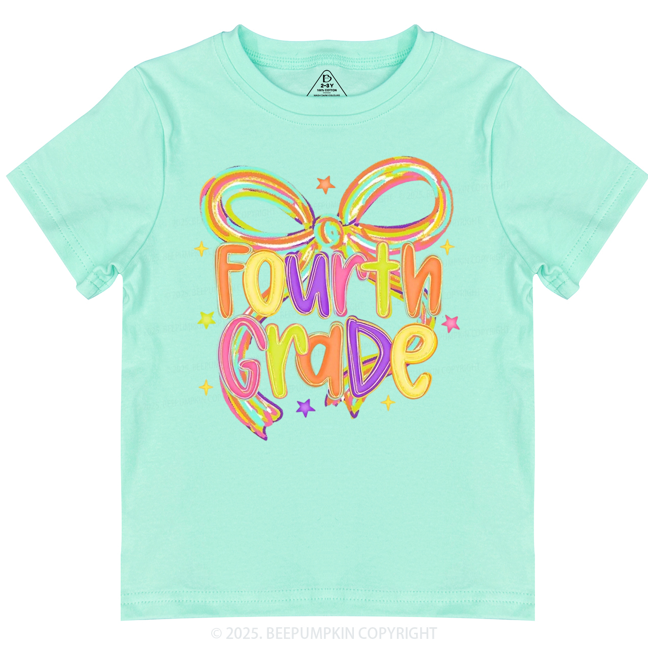 Personalized Girly Bow Sublimation Toddler&Kid's Tees Beepumpkin