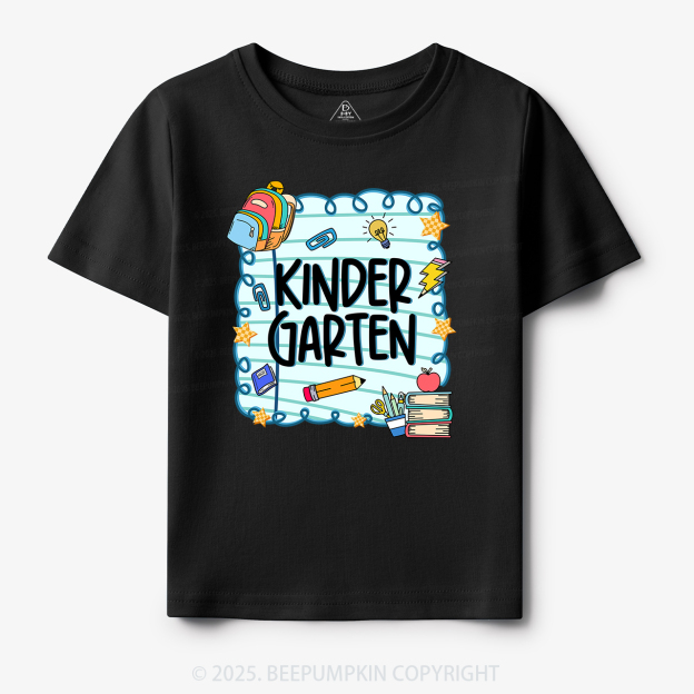 Personalized First Day Of School Toddler&Kid's Tees Beepumpkin