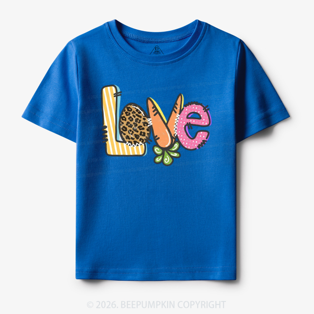 Easter Carrot Love Toddler&Kid's Tees