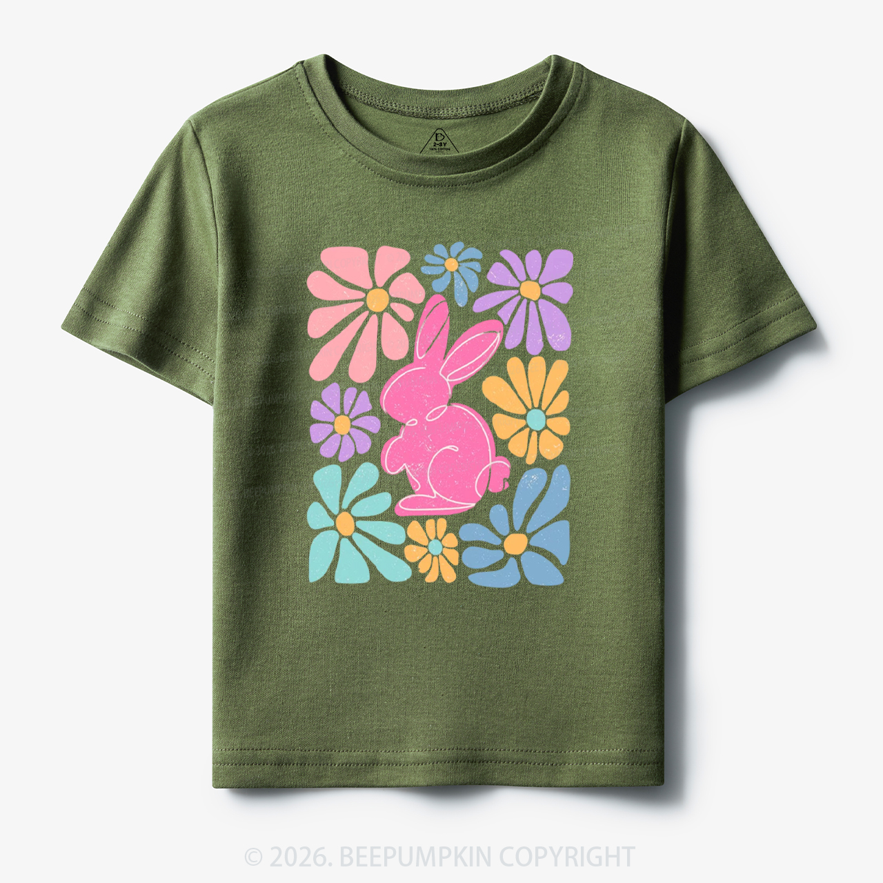 Easter Bunny Floral Toddler&Kid's Tees