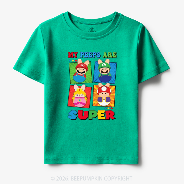 Easter My Peeps Are Super Toddler&Kid's Tees