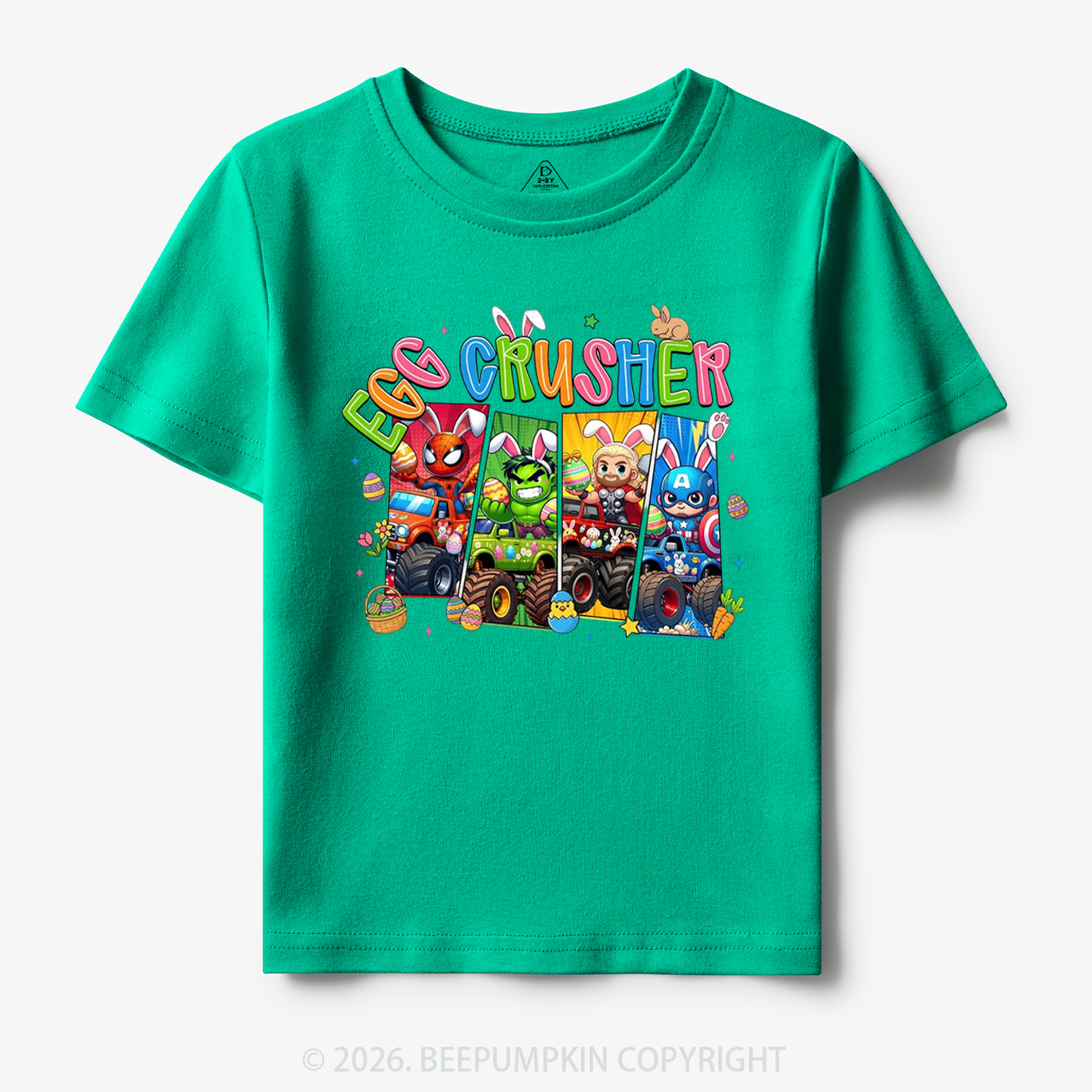 Easter Truck Egg Crusher Toddler&Kid's Tees