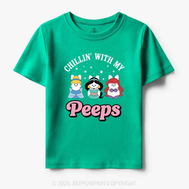Chillin With My Peeps Bunny Toddler&Kid's Tees