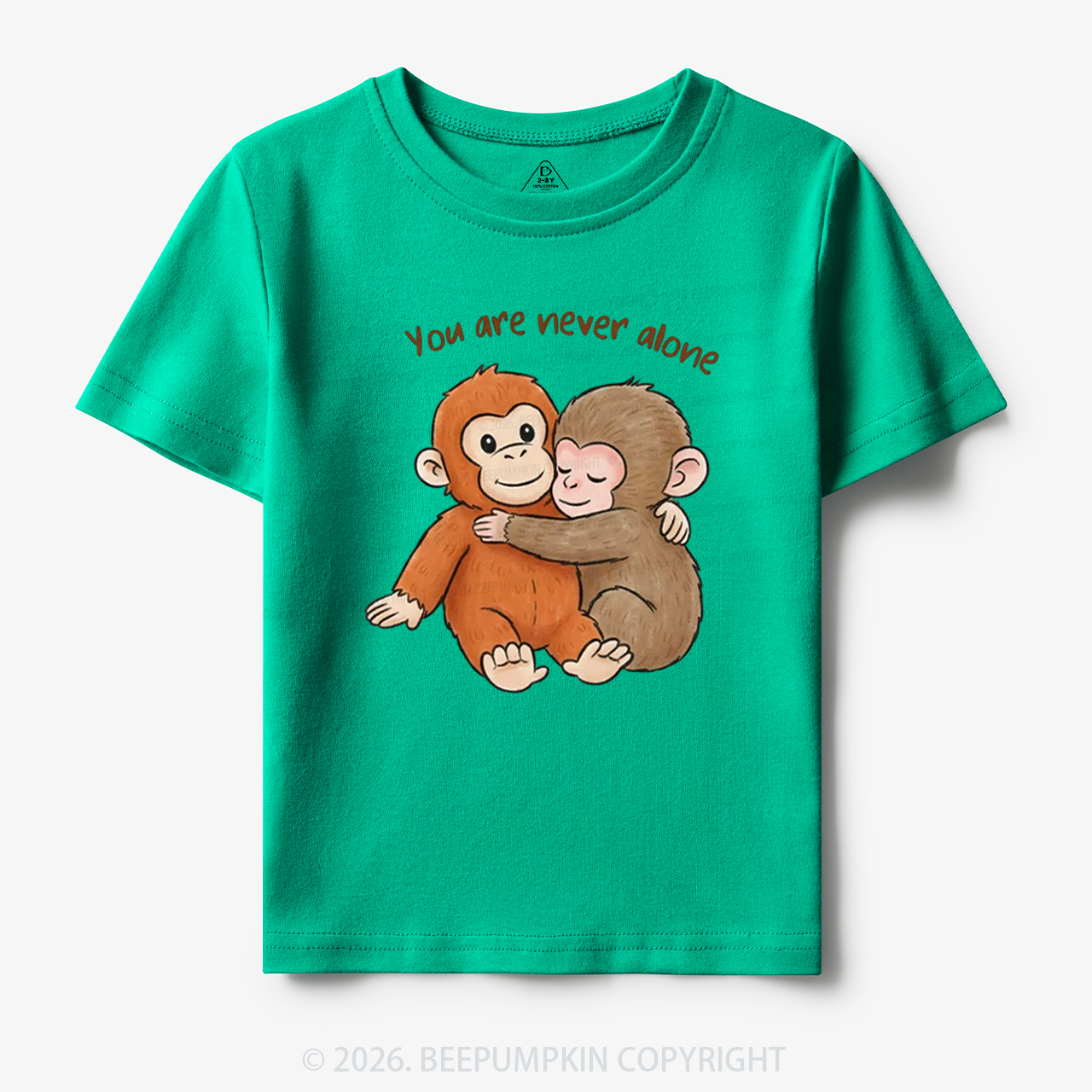 You Are Never Alone Punch Monkey Toddler&Kid's Tees
